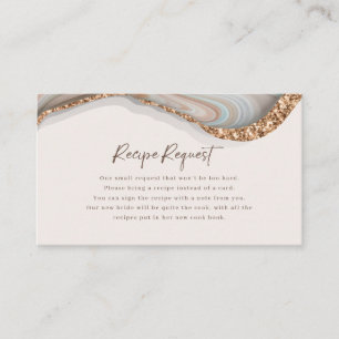 Visita Cartão de Solicitação de Receita de Pedra de Agate