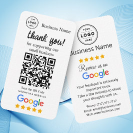 Visita Cartão de solicitação de revisão do Google com cód
