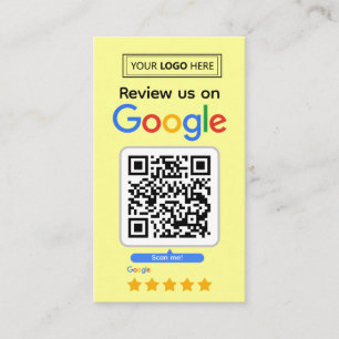 Visita Cartão de solicitação de revisão Google com logoti