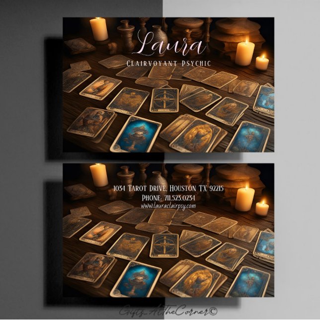 Visita Cartão de Tarô Psicónico Clairvoyant (Criador carregado)