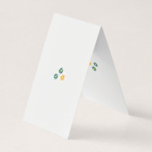 Visita Cartão de Tenda Floral Minimalista   Casamento Ele
