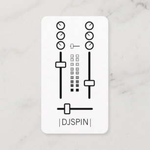 Visita Cartão de Trabalho DJ