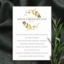 CARTÃO DE TRATAMENTO COM JOIAS COM FOLIAGEM AMAREL