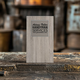 Visita Cartão de Trendy de Modelo Wooden Service Handyman