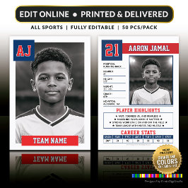 Visita Cartão de Troca Personalizado, Jogador de Esporte
