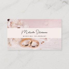 Visita Cartão de visita, Branca e Pastel do Celebrante Ca