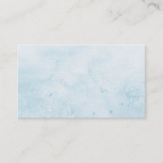 Visita cartão de visita/Crie Sua Própria Aquarela Azul