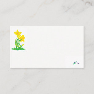 Visita Cartão de visita/ Daffodils