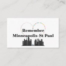 Visita Cartão de Visita, Lembre-se Minneapolis St. Paul