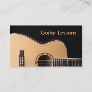Visita Cartão de visita: Lições da guitarra