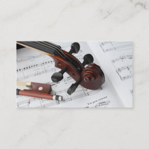 Visita Cartão de visita: Lições de violino