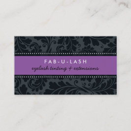 Visita CARTÃO DE VISITA, negrito moderno, floresce preto