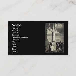 Visita Cartão de visita, Nova Iorque, construção de