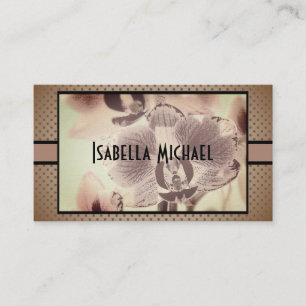 Visita Cartão de visita, Orquídea