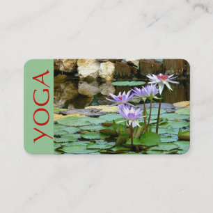 VISITA CARTÃO DE VISITA, PEARL, FOTO. YOGA, LOTUS BLOSSOM