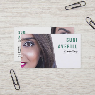 Visita Cartão de visita, sua foto personalizada, Modelo s