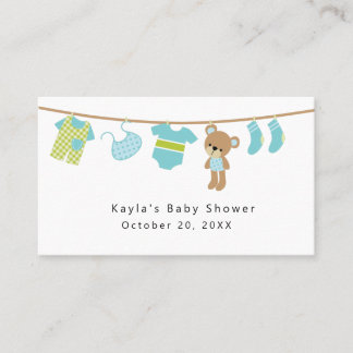 Visita Cartão do cerco do registro do chá de fraldas do