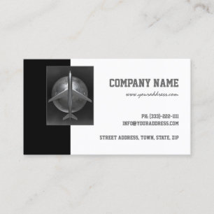 Visita Cartão do viagem do mundo de Airbus do metal de