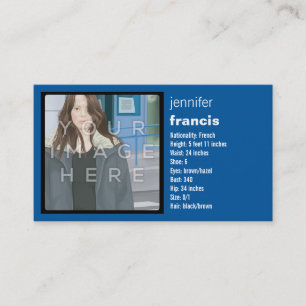 Visita Cartão dos comp(s) do cruzamento azul da foto de