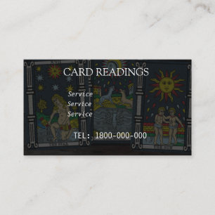 VISITA CARTÃO EDITÁVEL DE LEITURA DE TAROT