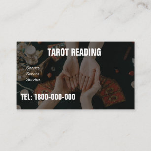 VISITA CARTÃO EDITÁVEL DE LEITURA DE TAROT