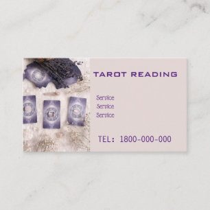 VISITA CARTÃO EDITÁVEL DE LEITURA DE TAROT