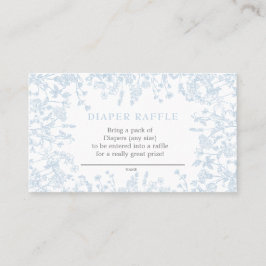 Visita Cartão floral de fralda da Chinoiserie azul, jogo