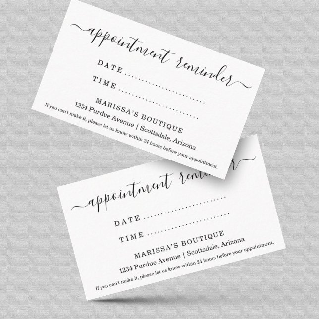 Visita Cartão Lembrete de Compromisso, Salão Dentário Dou (Criador carregado)