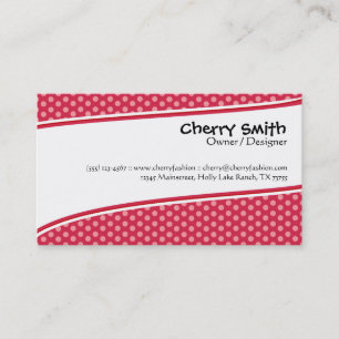 Visita Cartão moderno do vermelho/rosa de cereja