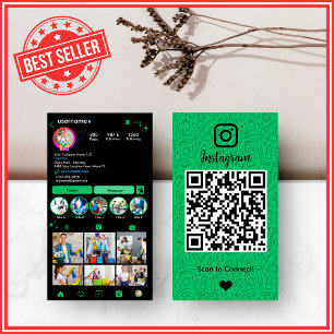 Visita Cartão QR de Limpeza Instagram Casa Moderna Flores
