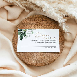 Visita Cartão Raffle de Fralda Verde MAREE (conjunto de 1