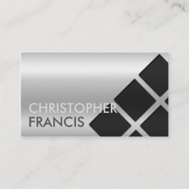 Visita Cartão reflexivo de prata do inclinação com