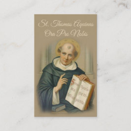 VISITA CARTÃO SANTAMENTE DA ORAÇÃO DE ST THOMAS AQUINAS