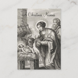 Visita Cartão Santo de Natal Novena do Nascimento de Jesu