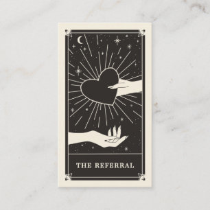 Visita Cartão tarot de referência Celestial Boho