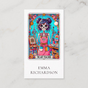 Visita Cartão Tarot do Professor de Arte