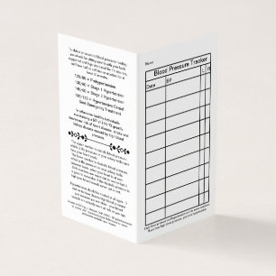 Visita Cartão Wallet De Pressão Arterial Simples 2021