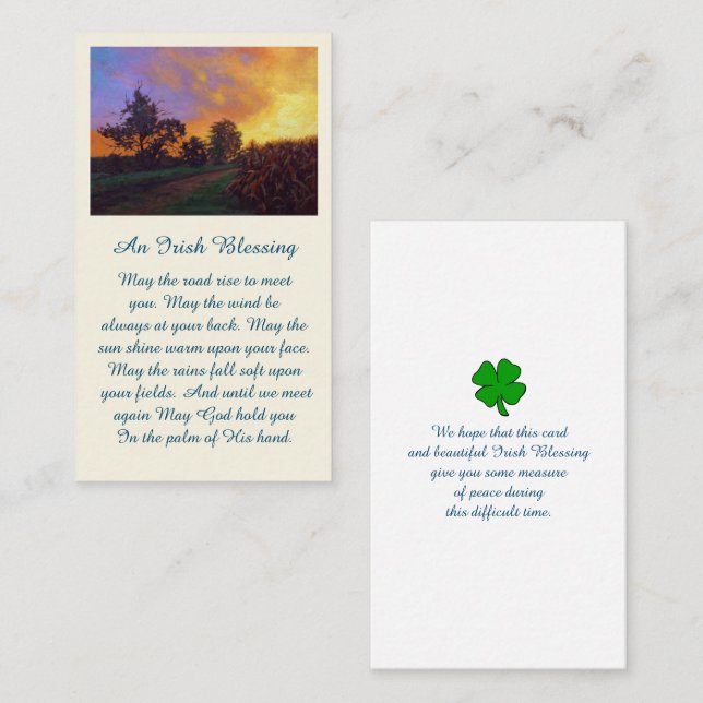 Visita Celebração de Imagens do Cartão Memorial de Vida (Frente/Verso)