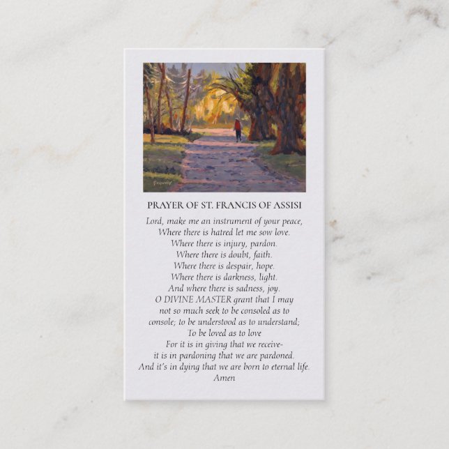 Visita Celebração do Cartão de condolências Life Country (Frente)