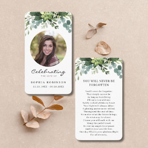 Visita Celebração do Cartão de Oração Floral de Foto Vida