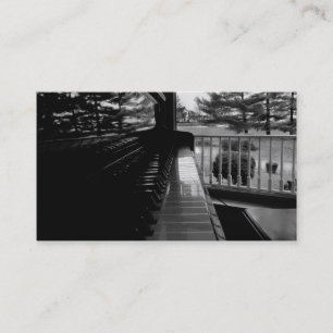 Visita CHAVES do PIANO - modelo de cartão de negócios