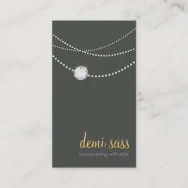 Visita cinza de colar na moda funky de cartão moderno ama