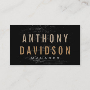 Visita Cinza Moderna - Letras de Texto em Bold Cartão de 