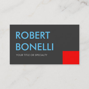 Visita Cinza Padrão de Tendência Azul Vermelha da Cartão 