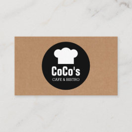 Visita Círculo de Chapéu do Chef - Caixa de Cartão