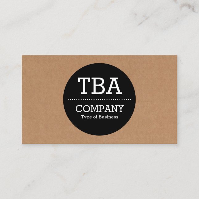 Visita Círculo preto v2 - caixa de cartão (Frente)