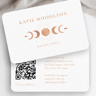 Visita Código QR - Moon Yoga Reiki Wellness Cartão de vis