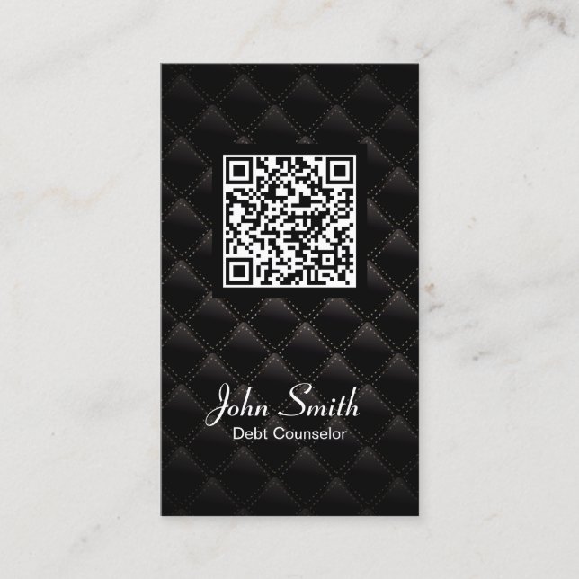 Visita Conselheiro de Débito do Código QR Deluxe Cartão d (Frente)