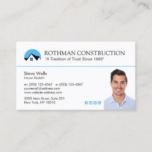 Visita Construção de logotipo da casa Adicionar Cartão de