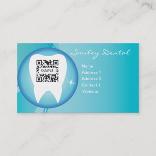 Visita Cuidados dentários do modelo de cartão de negóc